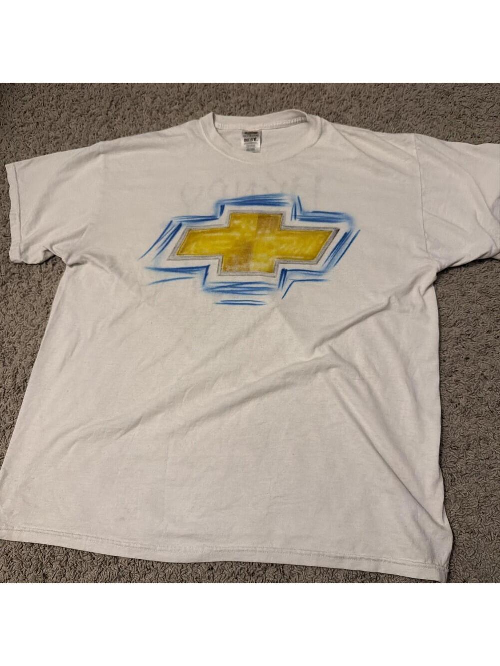 Chevrolet Chevy Men’s Graphic Logo “Henry Who?” White Tee Men’s Size XL